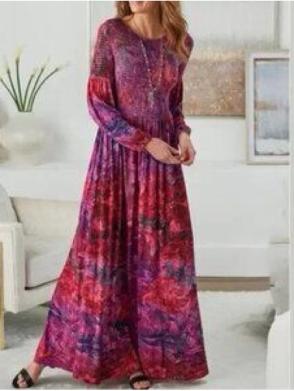 Soft Surroundings Beunissima Maxi Dress - Size XL